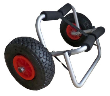 strapped kayak cart